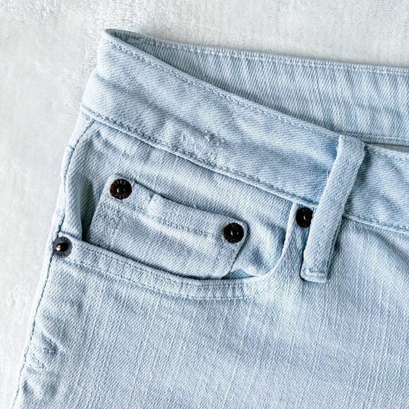 Women's Tilt Denim Shorts | Light Blue Wash | Distressed | Size 7 | Stretch - Picture 4 of 16